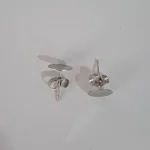 گوشواره میخی ته صاف