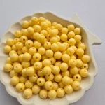 مروارید پلیمری ایرانی سایز 8 - کرمی-پررنگ