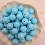 مروارید پلیمری ایرانی سایز 14 - آبی-کمرنگ