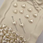 مهره های 25 گرمی طرح قلب - صدفی