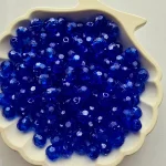 تیله پلیمری ایرانی سایز 8 - آبی-کاربنی