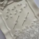 مهره های 25 گرمی طرح گندمی - شفافشیشه-ای