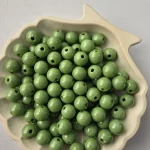 مروارید پلیمری ایرانی سایز 10 - سبز-ماچا