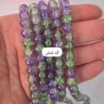 مروارید گلس شیشه ای سایز 8 - کد-شش